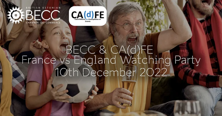 Soirée spéciale CAdFE et BECC Match France-Angleterre le 10.12 à 21h00.